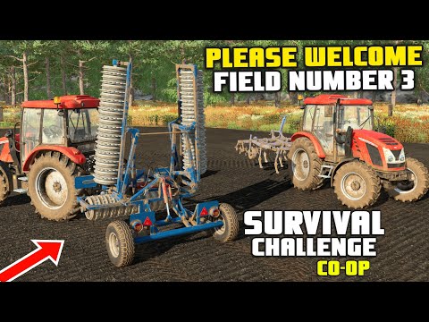 The New Field Is Here!! | Survival Challenge Co-Op | Fs22 - Episode 4