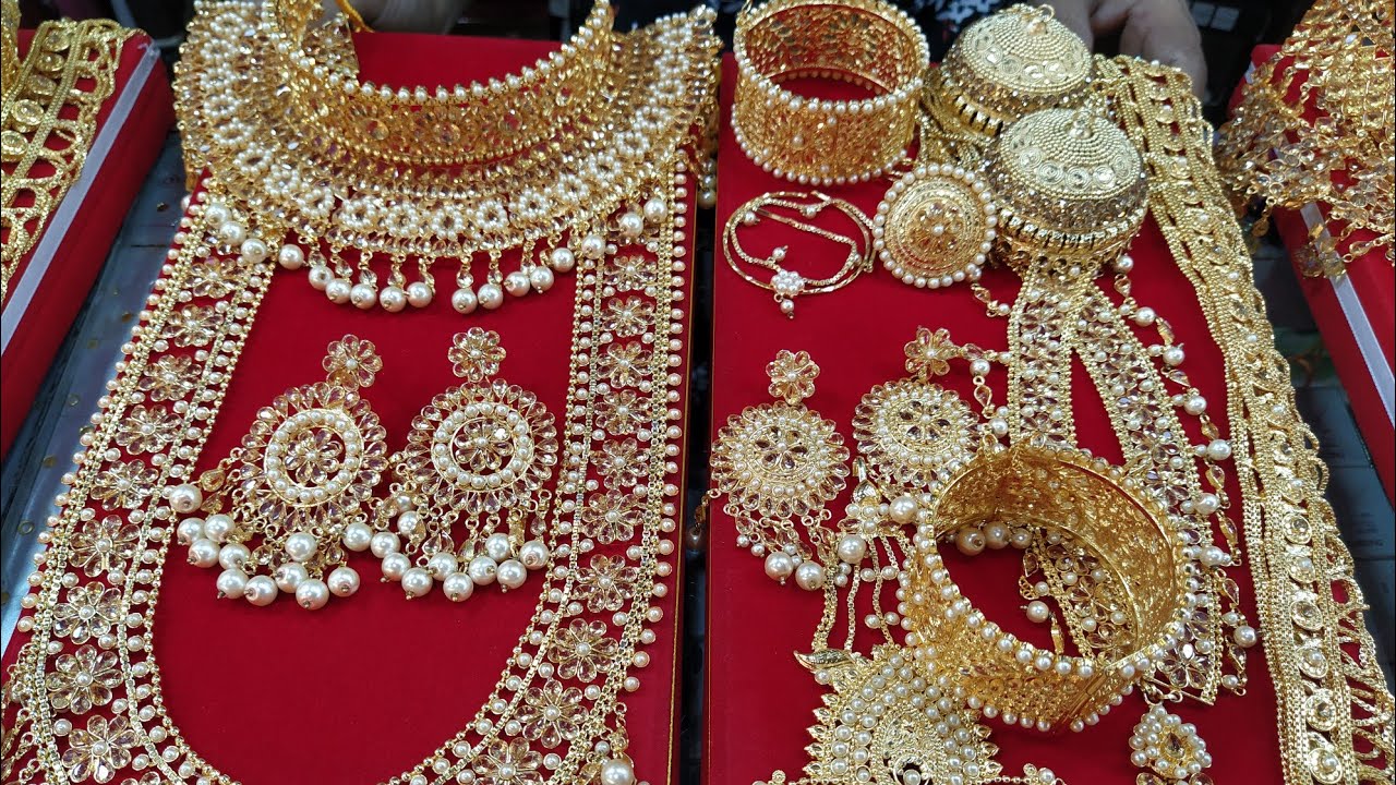 ঢাকার মধ্যে সবচেয়ে কম বাজেটে ডিজাইনার গোল্ড প্লেলেড ব্রাইডাল সেট কিনুন!Cheapest gold plate set buy.