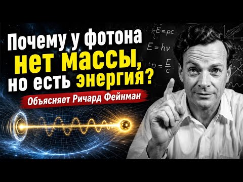 Почему у фотона нет массы, но есть энергия? Объясняет Ричард Фейнман