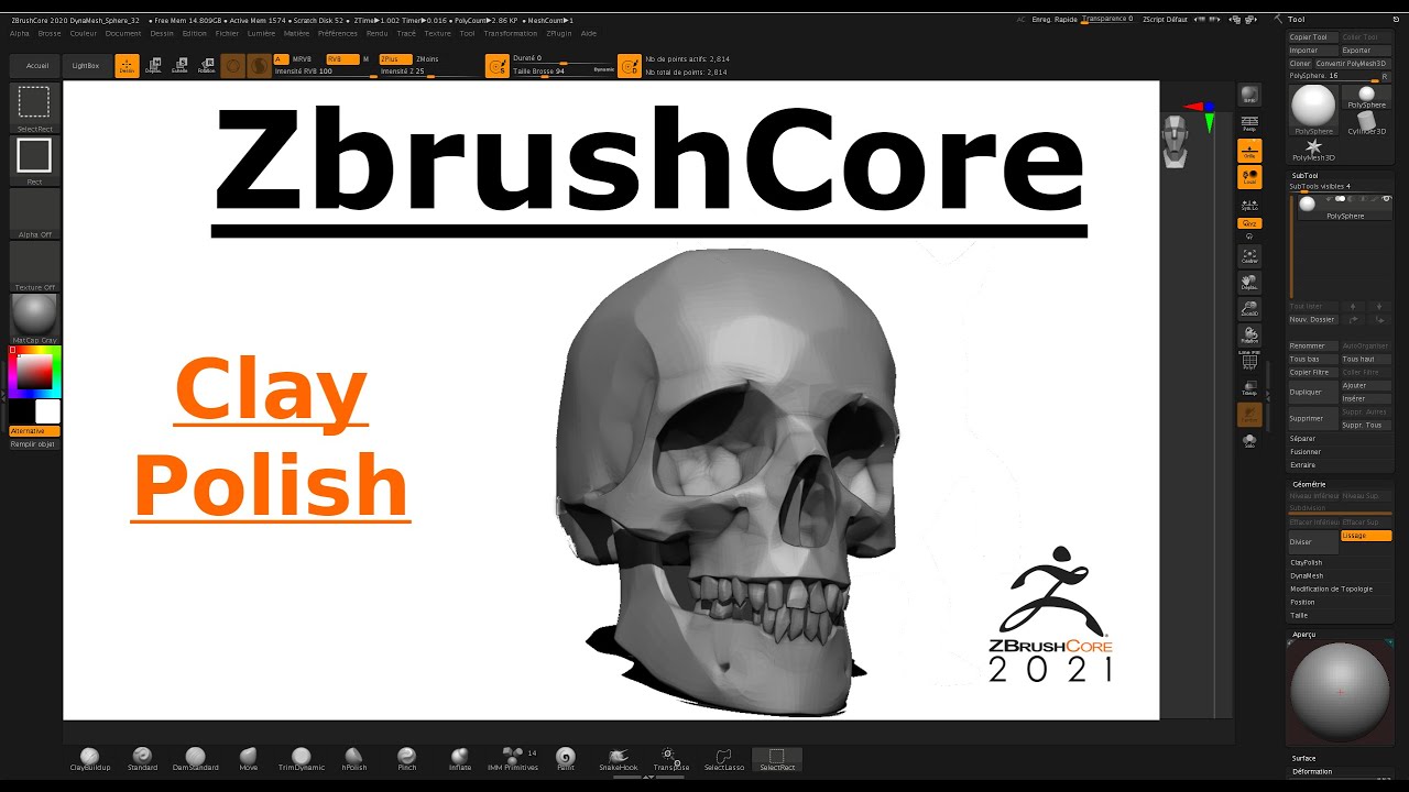 ZbrushCore 23 Clay Polish YouTube