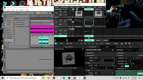 Interactive audio - visual project using Ableton live & Resolume arena by Vasilis Mandelenis