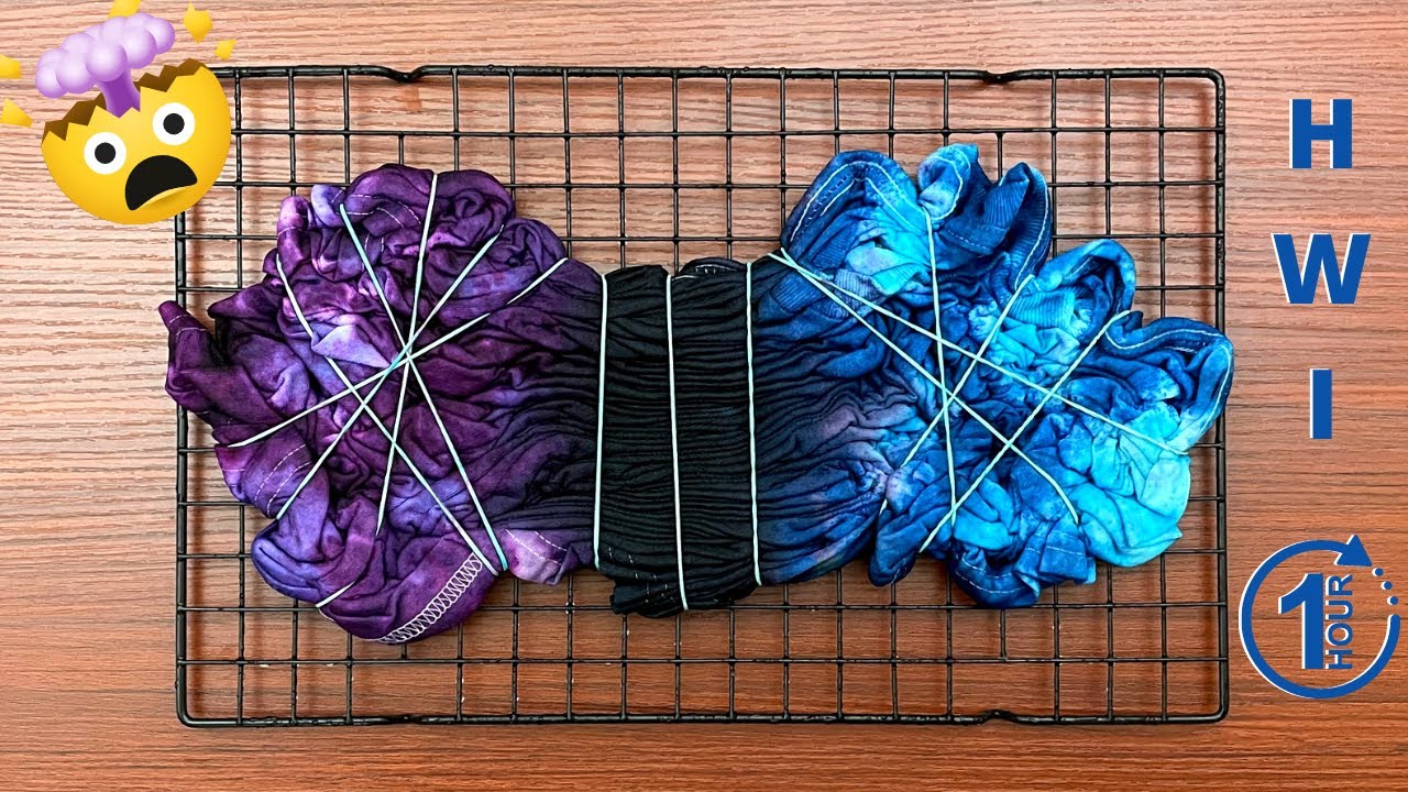 How to Tie Dye a SIDEWINDER SCRUNCH T-Shirt in 1 HOUR! - Complete