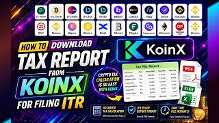 KoinX से Crypto Tax Report कैसे निकाले? | ITR Filing Made Easy | Tax PNL for Crypto Trading