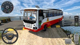 MSRTC Tata Bus vs Extreme Speed Breaker Offroad Map 😱🚌💥 BUSSID Gameplay