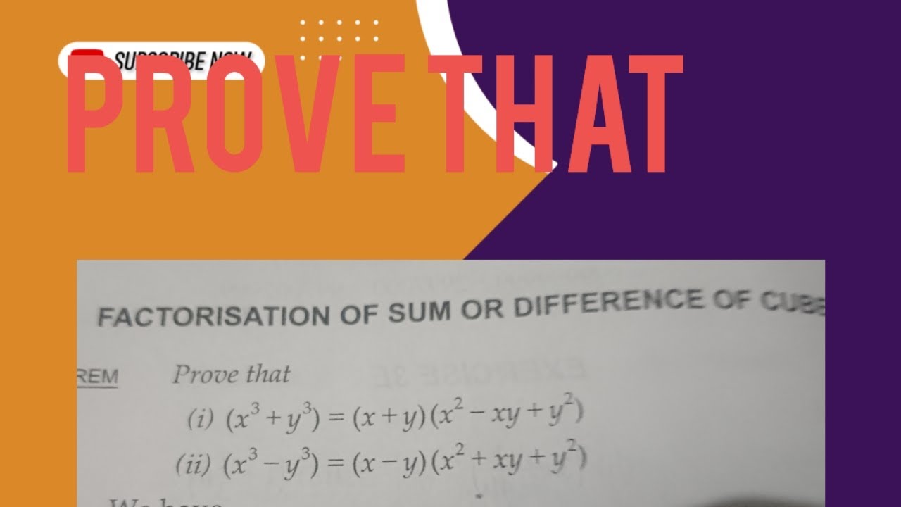 Class 9 Factorisation of polynomials proving question from Rs agrawal ...