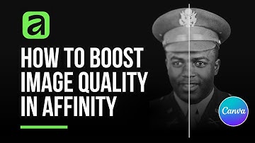 How to Boost Image Quality in Affinity by Canva  (Beginner Tutorial) 🔥