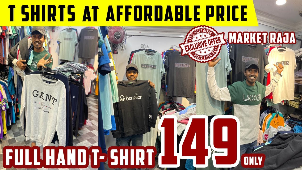 6 FULL HAND TSHIRTS ₹899 Low Budget Men's wear in Coimbatore