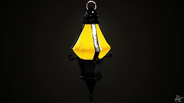 Stylized Pirate Lantern - In-Engine Turntable Render (UE4)