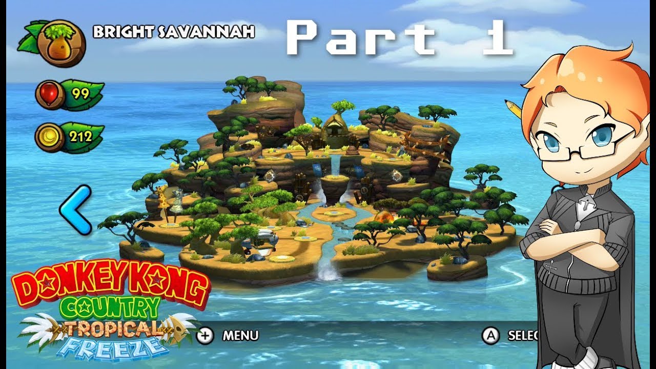 DKC Tropical Freeze – Bright Savannah, Part 1