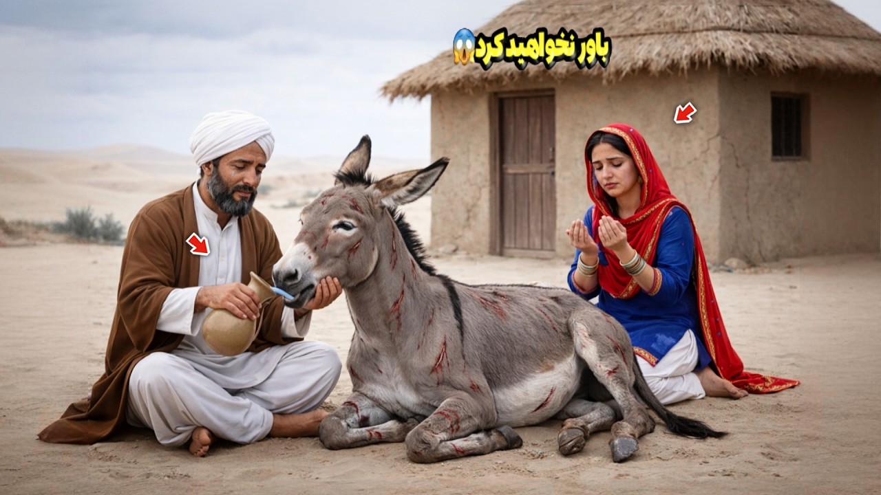 این خر مریض، در دل بیابان رها شد تا بمیرد 😱 اما اتفاق شوکه کننده افتاد! 😱