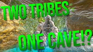 TAKING OUT TEAMERS CRAFTING STATION! Ark Small Tribes PvP
