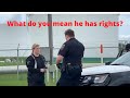 1st amendment audit fail  wanna be cops try to intimidate me even after being told im good by 50
