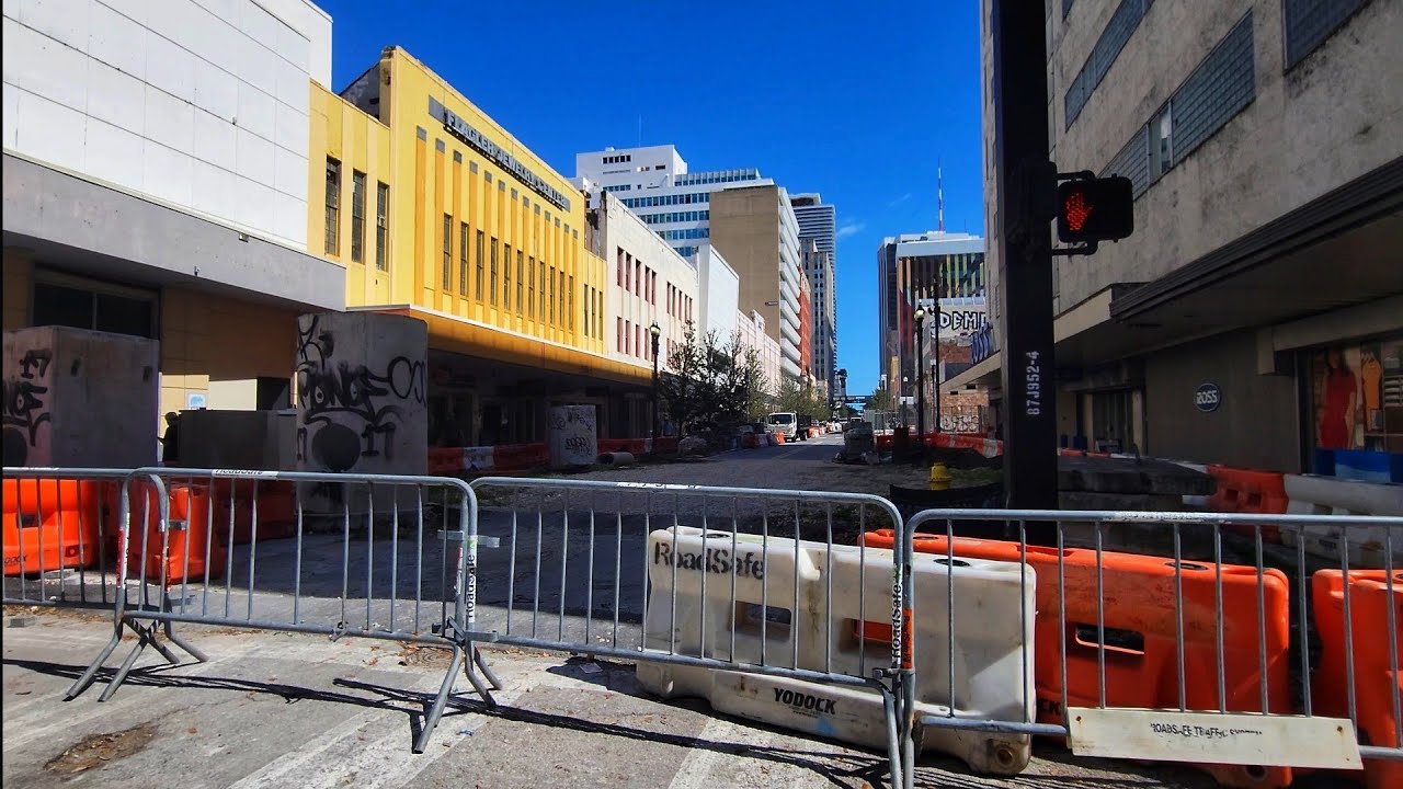 4K Downtown Miami Neighborhood , Winter Cycling Virtual Travel Tour , Miami FL , February 2026