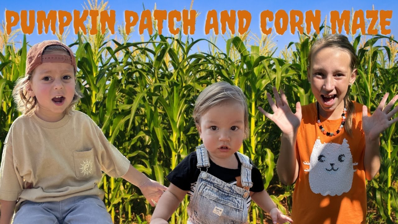 LOST IN THE CORN MAZE!!? pumpkin patch fun - YouTube