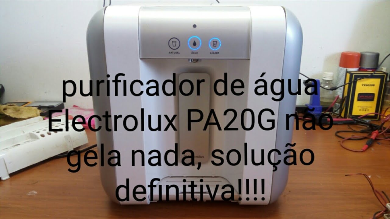 Purificador de água Electrolux PA20G não gela a água, água sai super