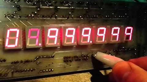 Testing of a zaccaria display 1B11187