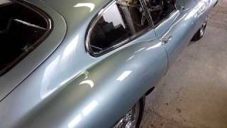 Carnauba wax @ Eclectic Cars. E Type Jaguar. 3