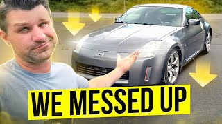 How NOT to Paint a Car!  We made some mistakes on our Auction Nissan 350z