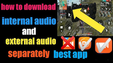 How to record internal and external audio separately || no root || in Telugu|| hide gamer