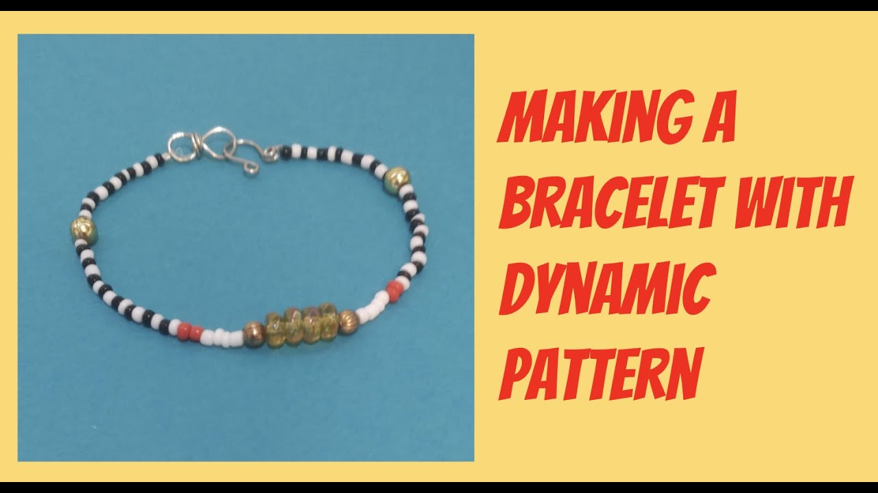 Making a pattern seed bead bracelet YouTube