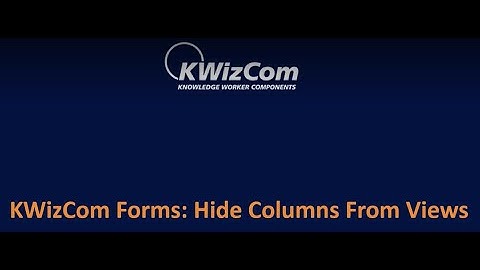Column Permissions: Hide columns from views