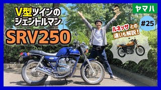 【SRV250】トラディショナルなVツイン！高級感たっぷりで意外なポテンシャルを秘めたヤマハの迷作！レトロ250戦線異状なし⁉【4DN ルネッサ】