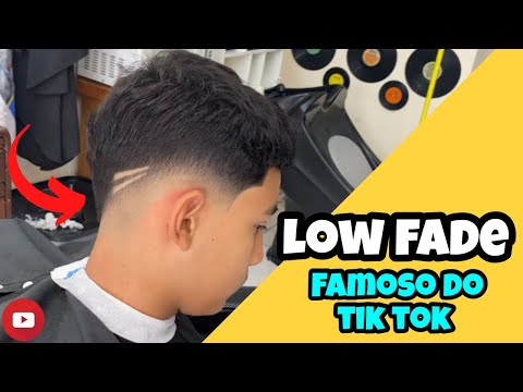 low fade cabelo masculino com v｜TikTok Search