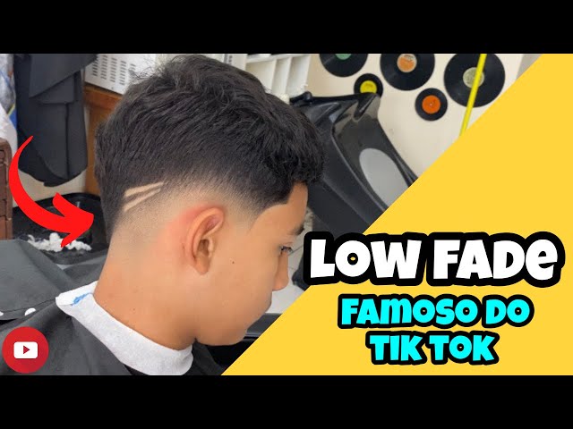 cortes de cabelo masculino liso low fade em v｜Pesquisa do TikTok