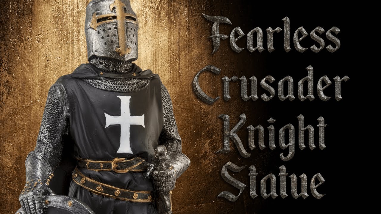 CC11920 Fearless Crusader Knight Statue from Medieval Collectibles