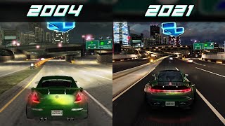 NFS Underground 2 Original vs Remastered Mod Comparison (4K Video) Resimi