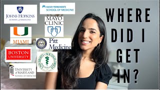 Med School Application Results | Where did I get in?