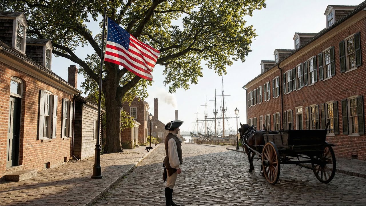 Life in Early Boston (1700s–1800s) | Colonial Boston to Early America Daily Life (No Music)