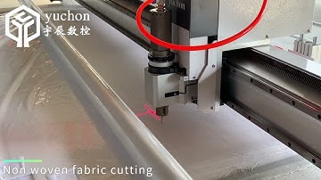 non woven fabric 100 layers cutting with cnc knife cutting machine