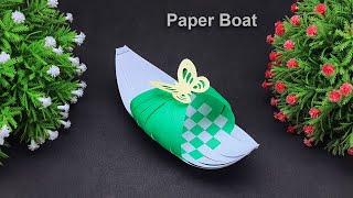 How To Make Easy Paper Boat Step By Step | Origami Canoe | Making Paper Crafts Boat That Floats