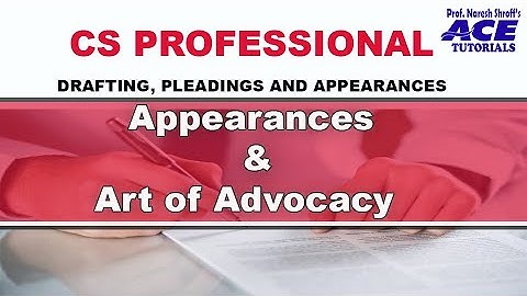 DRAFTING AND PLEADING | CS PROFESSIONAL | ACE TUTORIALS |  CSSTUDENT | ICSSTUDENTS|
