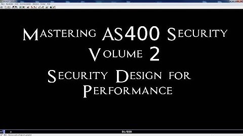 Mastering AS400 Security Volume 2 - Security Design for Performance