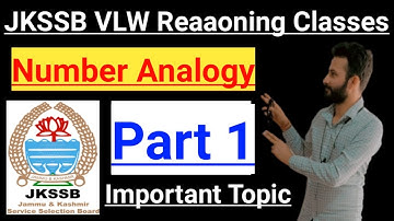 Number Analogy  - Important Questions Set || JKSSB VLW Reasoning Classes / Tricks & Shortcuts 🔥
