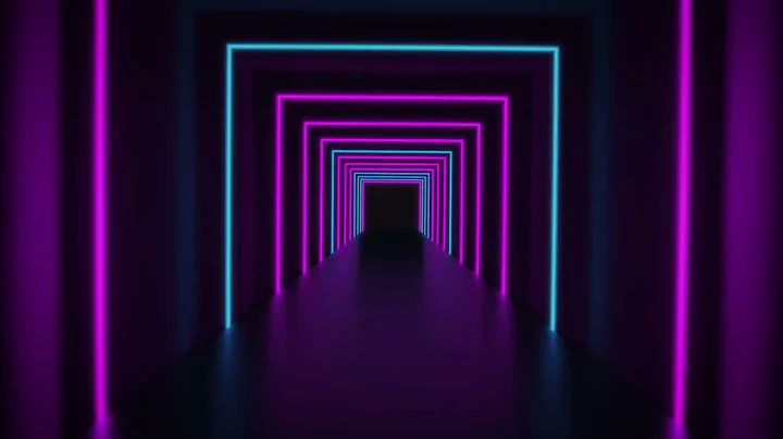 No Copyright Neon Lights Modern Animated Loop Background - Free Footage - Motion Stock Footage