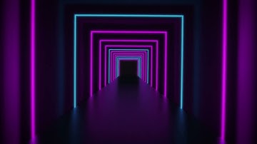 No Copyright Neon Lights Modern Animated Loop Background - Free Footage - Motion Stock Footage
