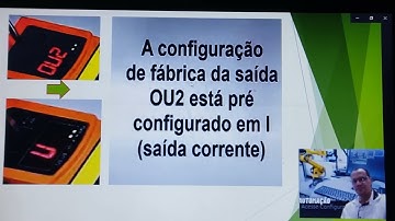 Como configurar  saída analógica dos sensores de distância O1D.