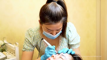 Permanent eyebrows color correcting operation