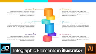Infographic Elements Design template 001 | Infographic Illustrator | Adobe Illustrator Tutorial
