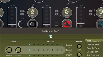 Scatterbrain AUv3 app by Bram Bos. Short demo of new multi-channel AUv3 in Aum.