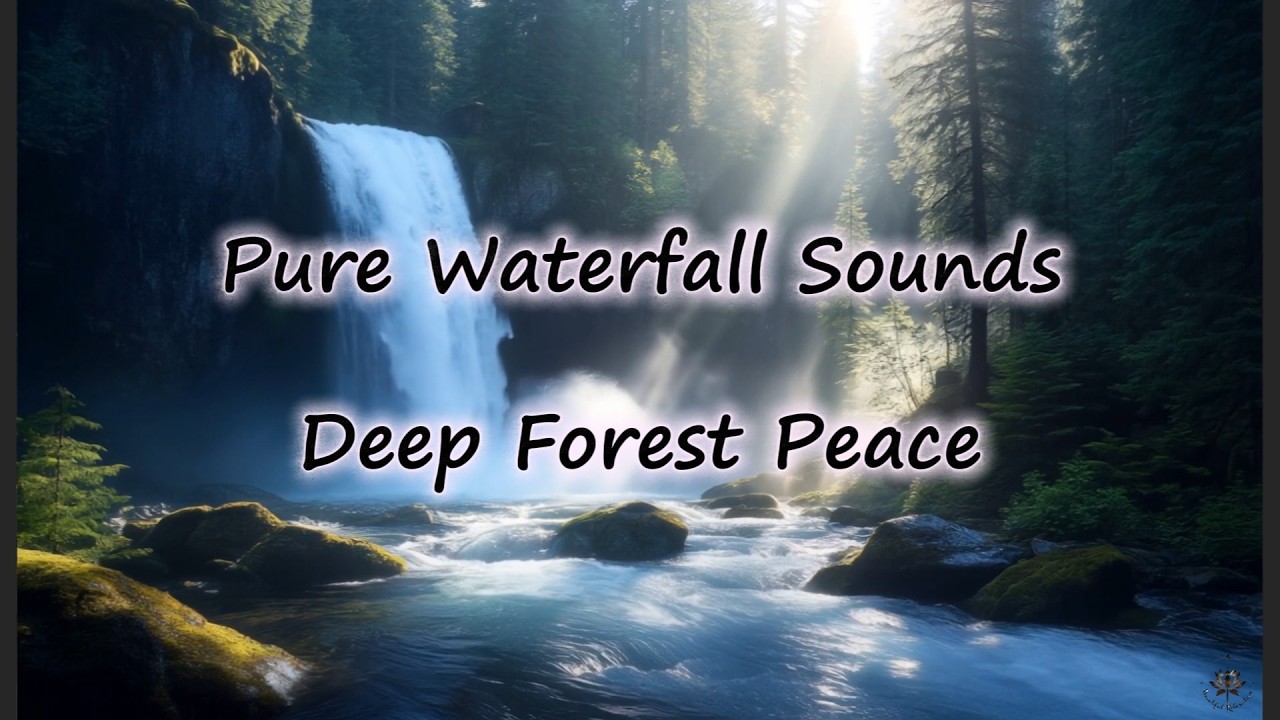 Mountain Waterfall Sounds 🌿 Summer Forest Ambience | Relaxing Nature