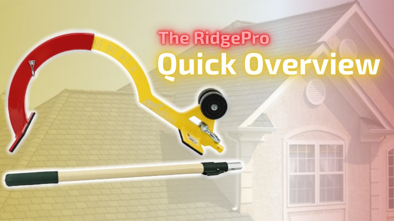 The RIDGEPRO Roof Peak Anchor Plus with Extension Pole