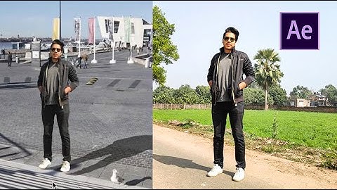 How to Change Background Without Green Screen in After Effects | Roto Brush Tool