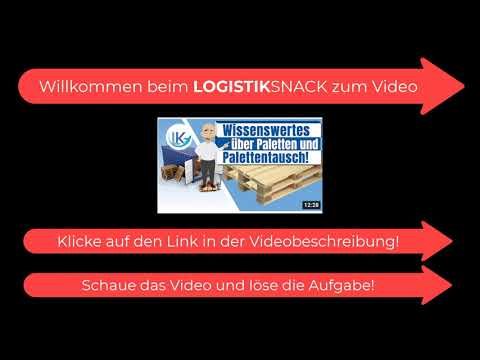 LOGISTIKSNACK @ Das sind die Paletten und so funktioniert der Palettentausch! (Logistik Kanal)