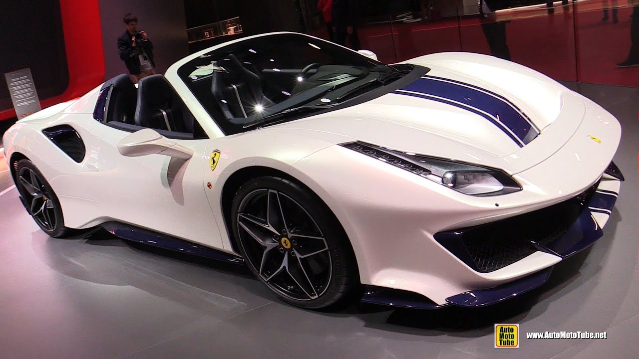 2019 Ferrari 488 Pista Spider Exterior And Interior Walkaround Debut At 2018 Paris Motor Show