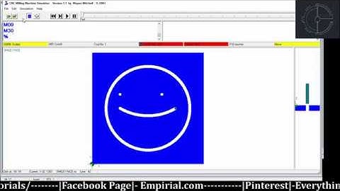CNC MILLING TUT6   HOW TO DRAW A SMILEY FACE  G CODE