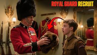 What surprised a new British Royal Guard recruit most when he first discovered that the cap is made